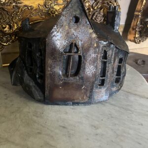 Very Unique Rare Bespoke Metal Sculpture of a Church - Steampunk