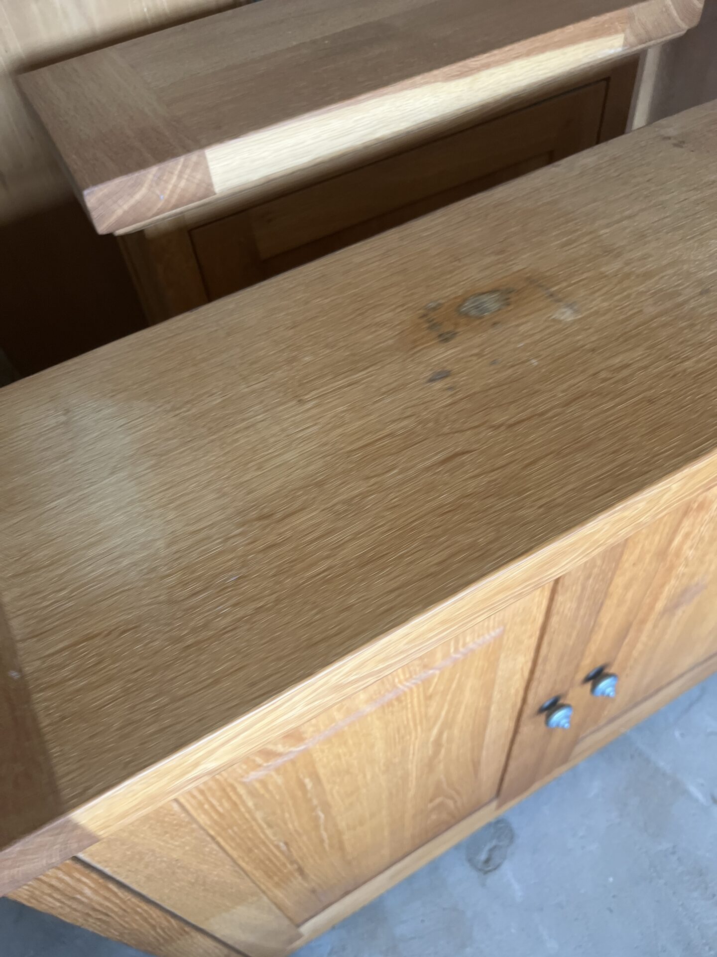 Solid Oak Double Door Unit - Image 5
