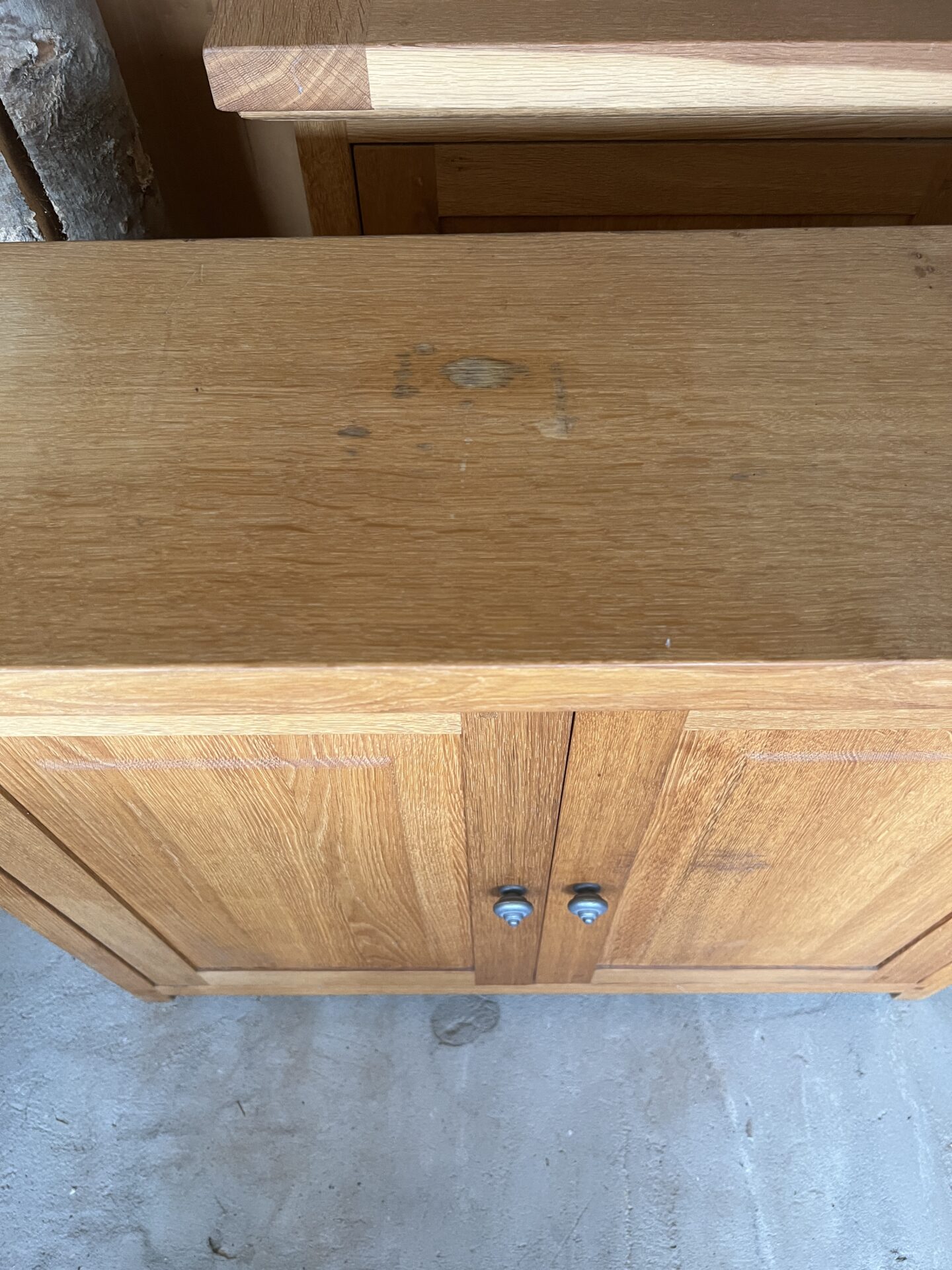 Solid Oak Double Door Unit - Image 6